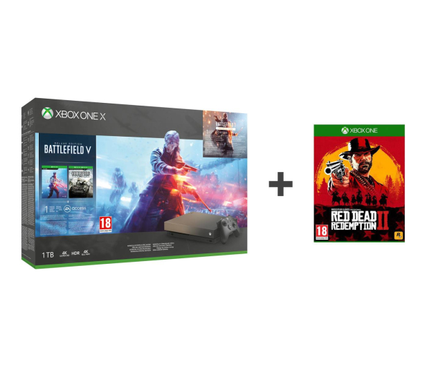 Microsoft Xbox One X 1TB+BF5+BF1943+Red Dead Redemption 2 - 453268 - zdjęcie